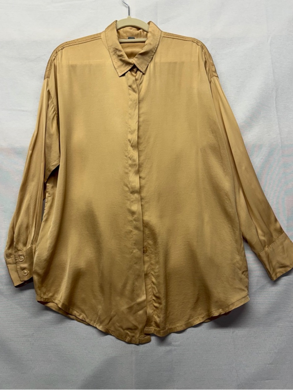 young fabulous and broke top Button Down  Gold‎ Garmentory long sleeve shirt  S